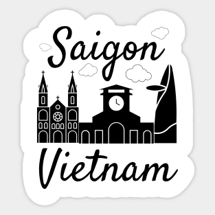 Saigon Vietnam flag Sticker